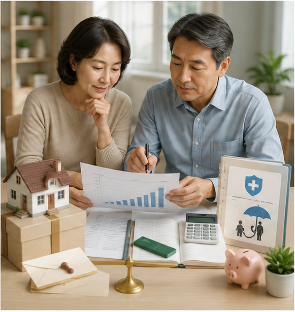 상속세 증여세 차이 판단 전 부모의 노후 생활비와 현금흐름 점검