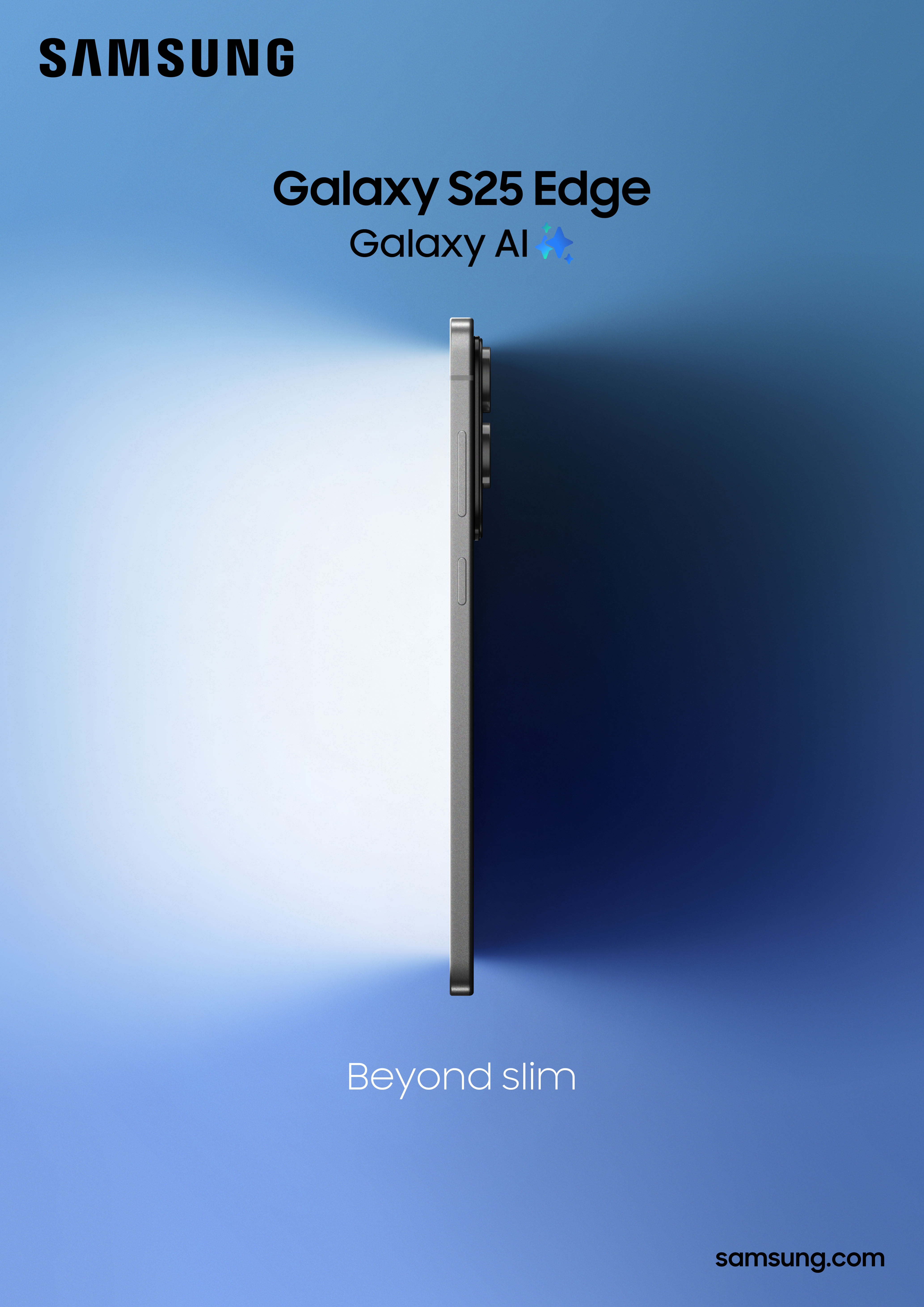 갤럭시 S25 엣지 공식 포스터