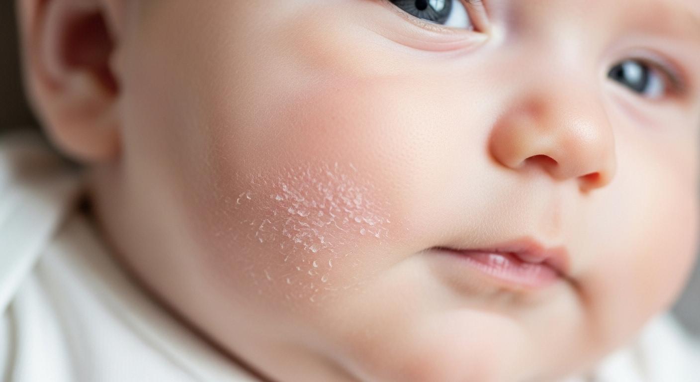 아기 피부 건조 각질