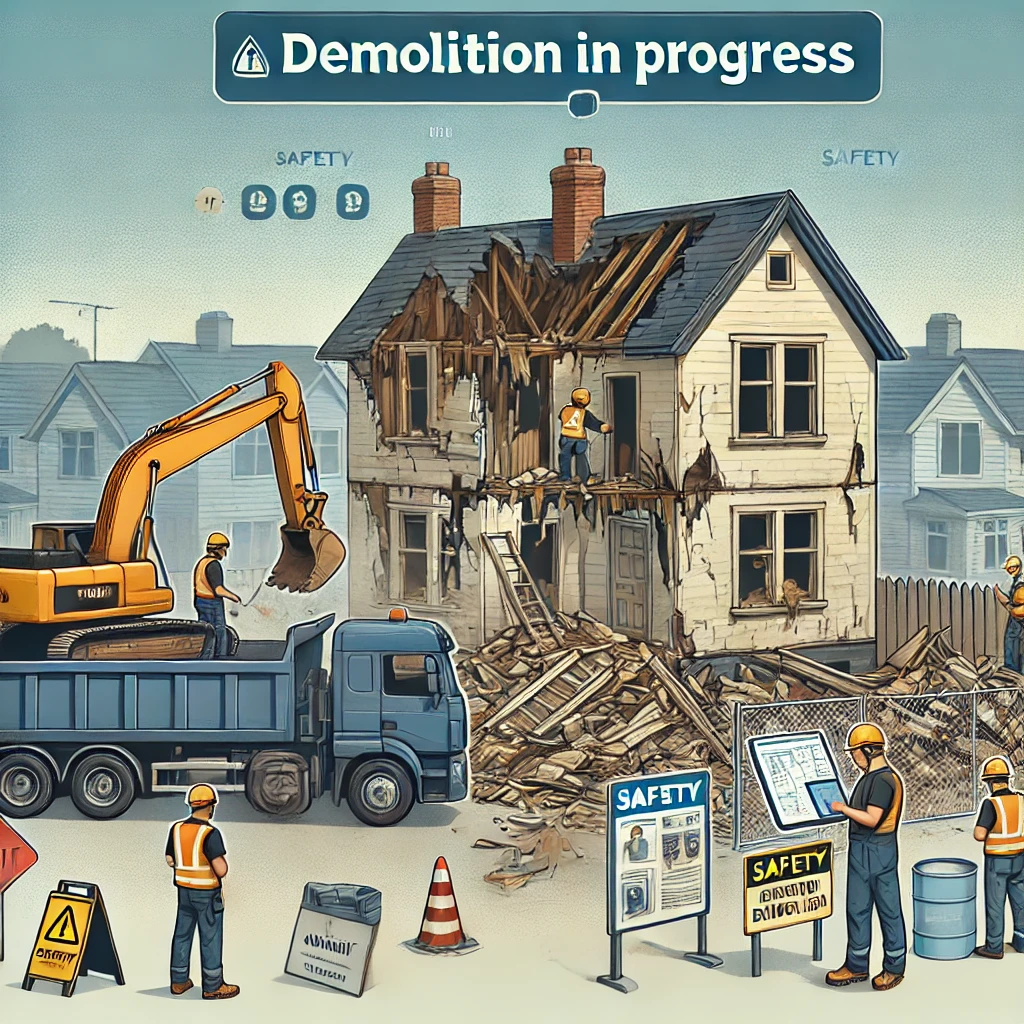 오래된 주택 철거 대행업에 관한 아미지