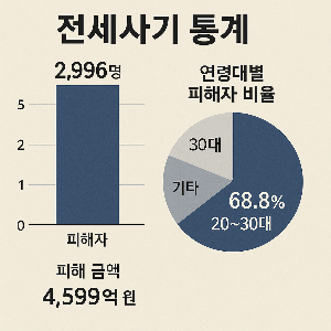 전세사기 증가 통계 그래프