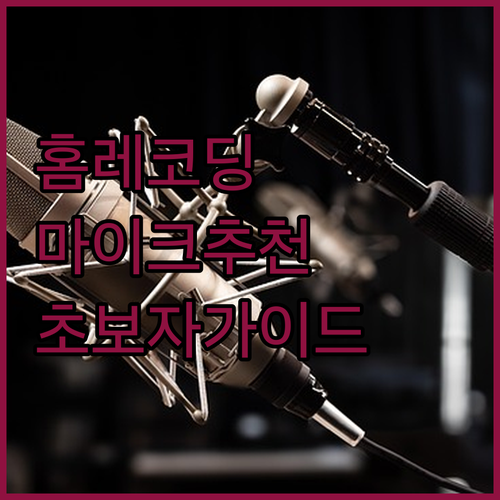 홈 레코딩 필수템 다이나믹 마이크 선