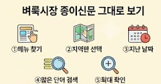 벼룩시장 종이 신문 그대로 보기 썸네일 이미지