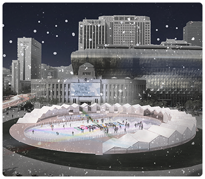 서울시청 스케이트장 사진