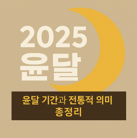 2025년 윤달 완벽 가이드, 윤달 기간과 전통적 의미 총정리 (이미지 챗지피티)
