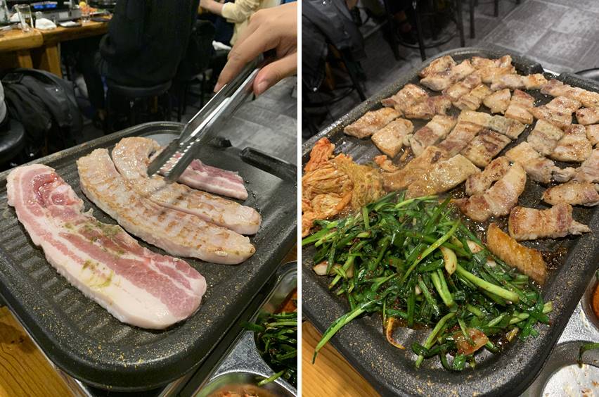 사당역 맛집, 고기집 북돈이부추삼겹살 2인분