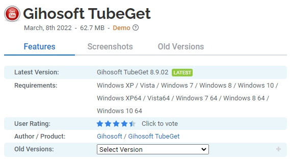 Gihosoft-TubeGet