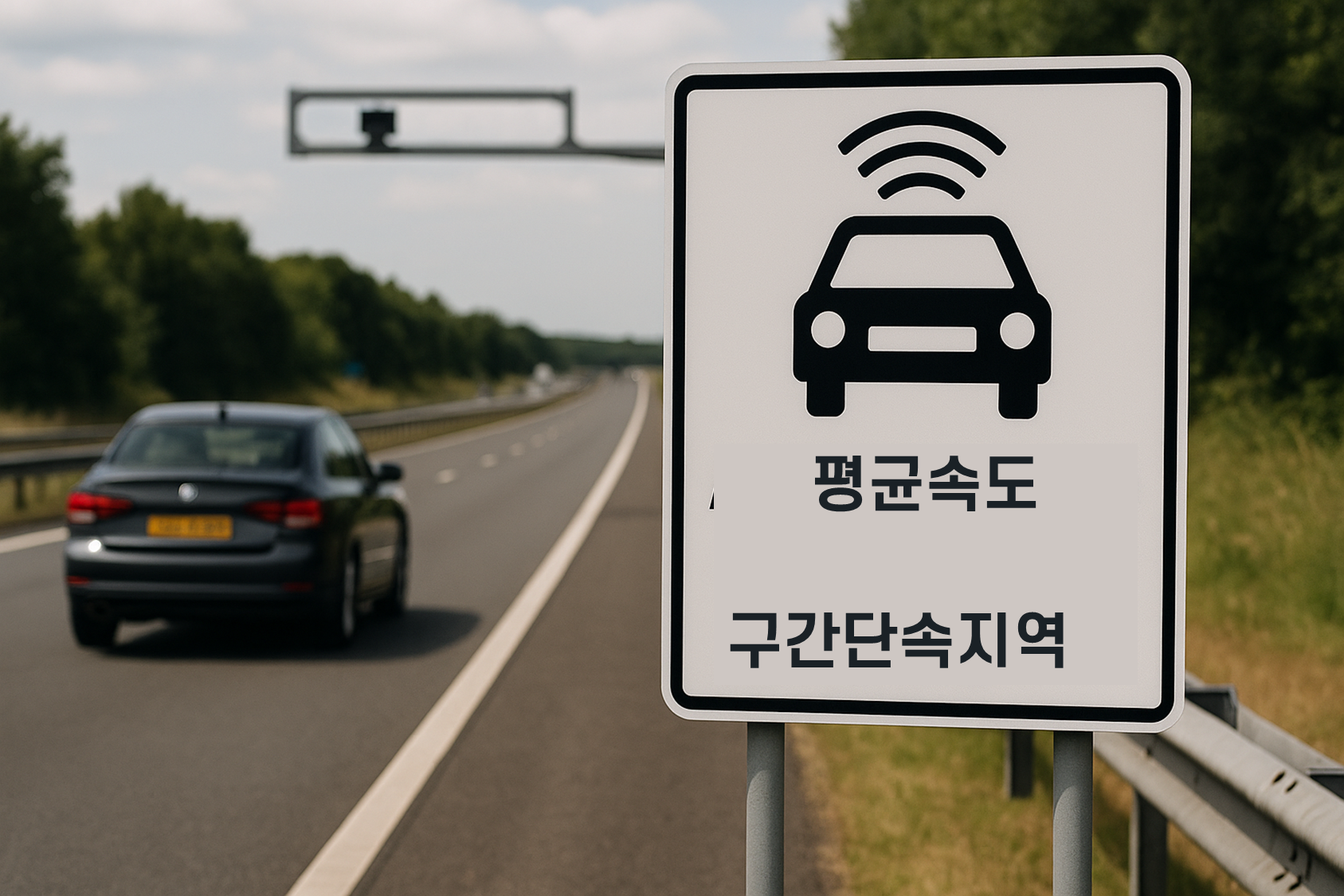 평균 속도를 계산해 과속 여부를 판단하는 시스템