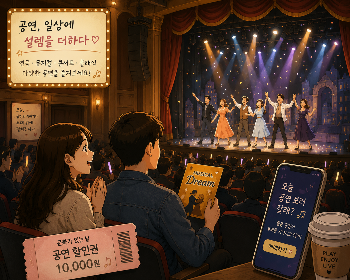 문화체육관광부의 공연 1만 원 할인권 신청방법