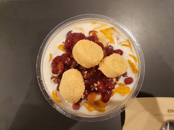 이디야 팥 인절미 1인 빙수