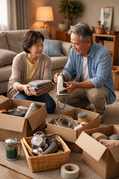 부모 세대가 물건을 정리할 때 먼저 보던 기준 상태 점검 장면