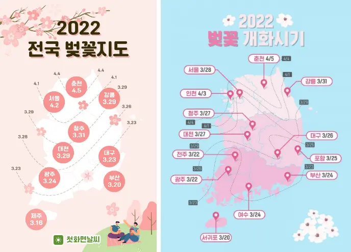 전국벚꽃지도