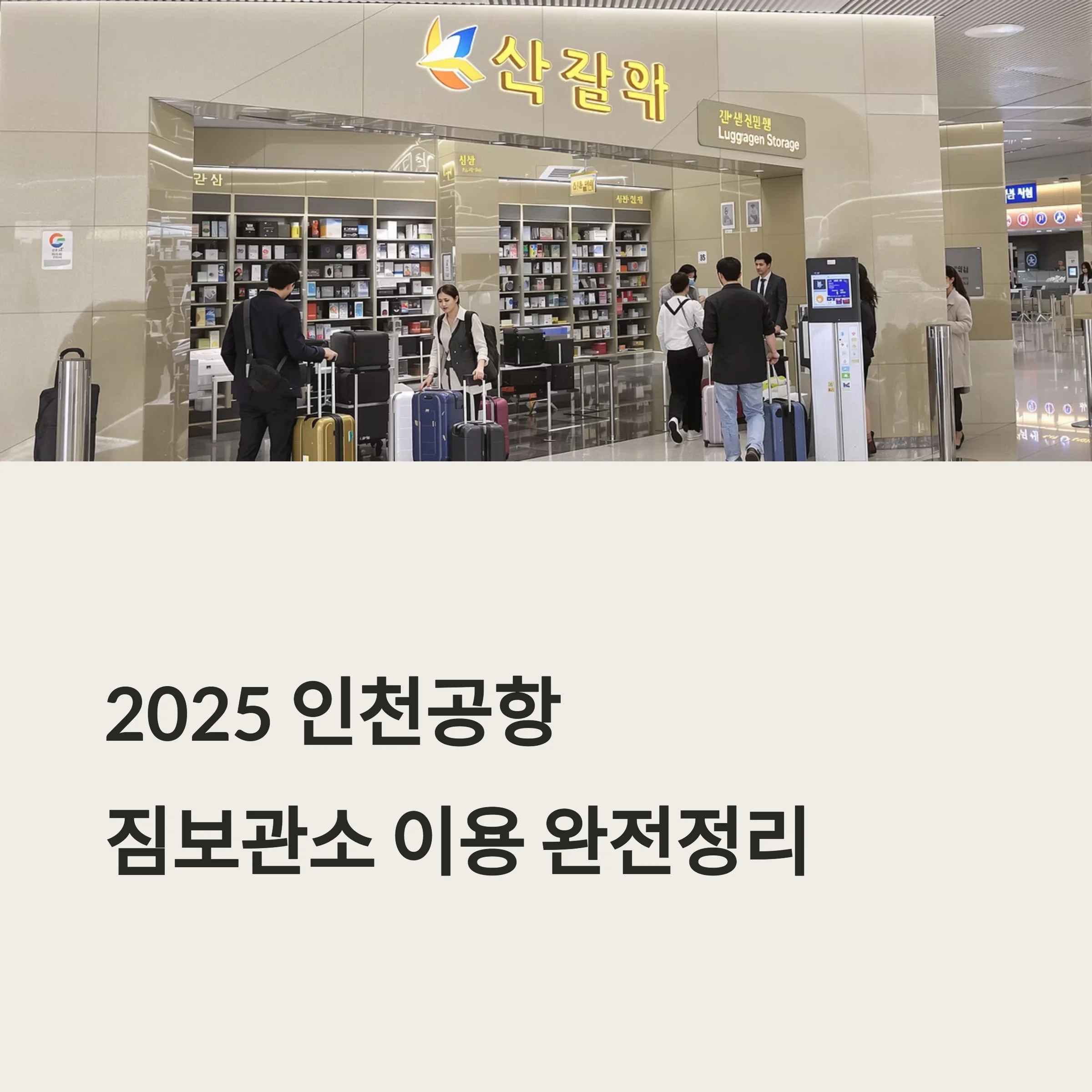 인천공항 짐보관소 이용 완전정리