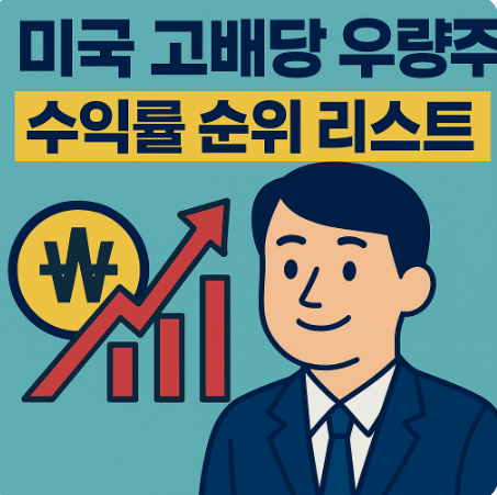 미국 고배당 우량주 수익률 순위 리스트