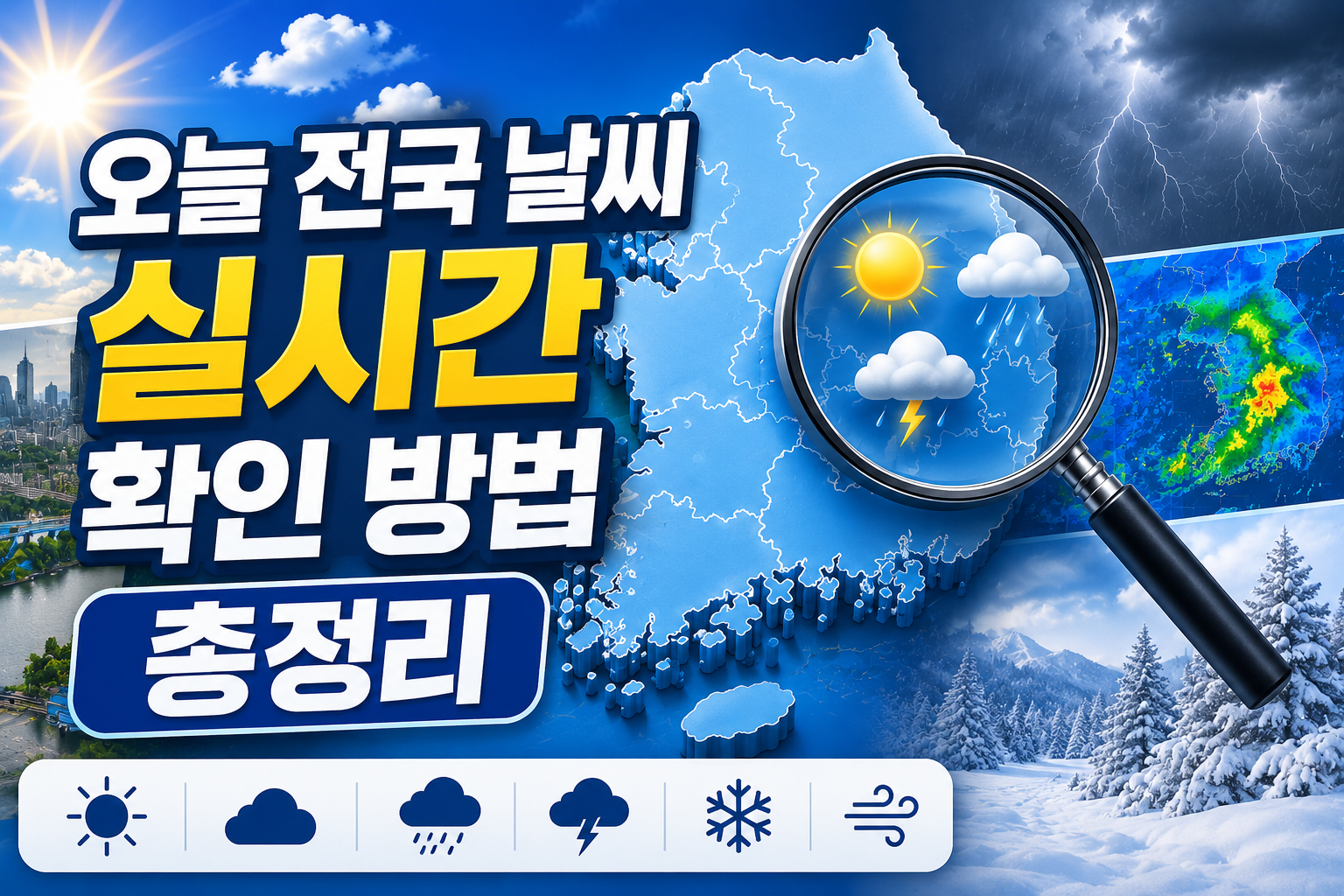 오늘 전국 날씨 실시간 확인 방법 총정리|일주일 예보 한눈에 보는 꿀팁 관련 사진