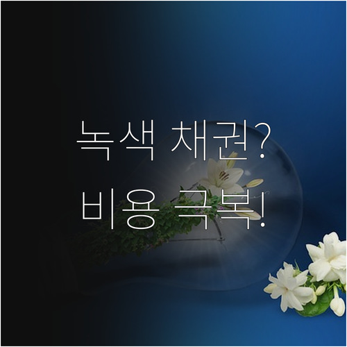 녹색 채권 및 민관 협력 기반 스마트..