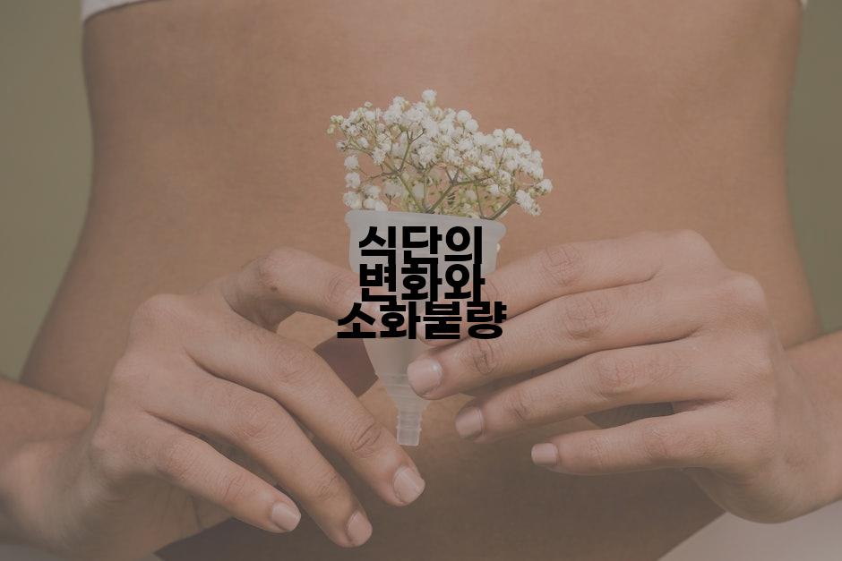 식단의 변화와 소화불량