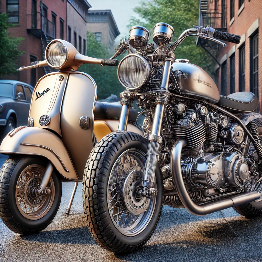 스쿠터 vs 매뉴얼 바이크, 라이딩 스타일과 장기적 관점 관련 이미지