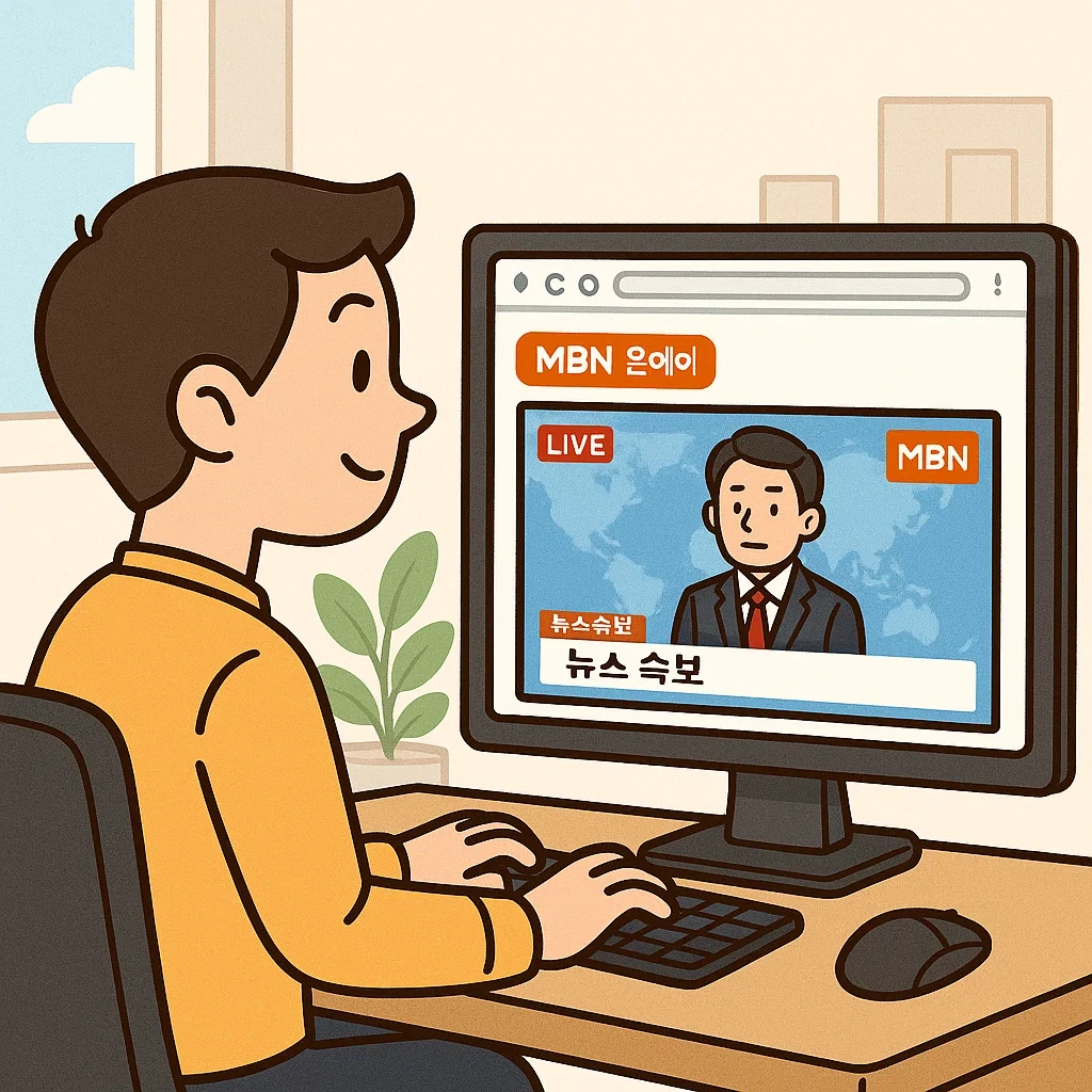 PC에서 MBN 온에어 보는 방법