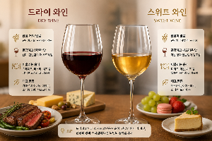 드라이 와인과 스위트 와인의 차이, 와인 초보라면 꼭 알아야 할 기본 상식