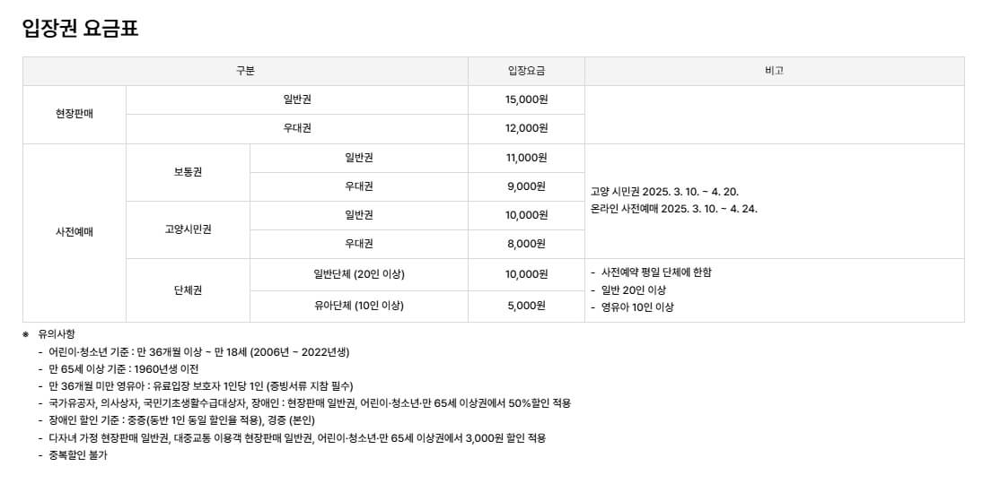 고양국제꽃박람회 전시 체험 예매 꿀팁
