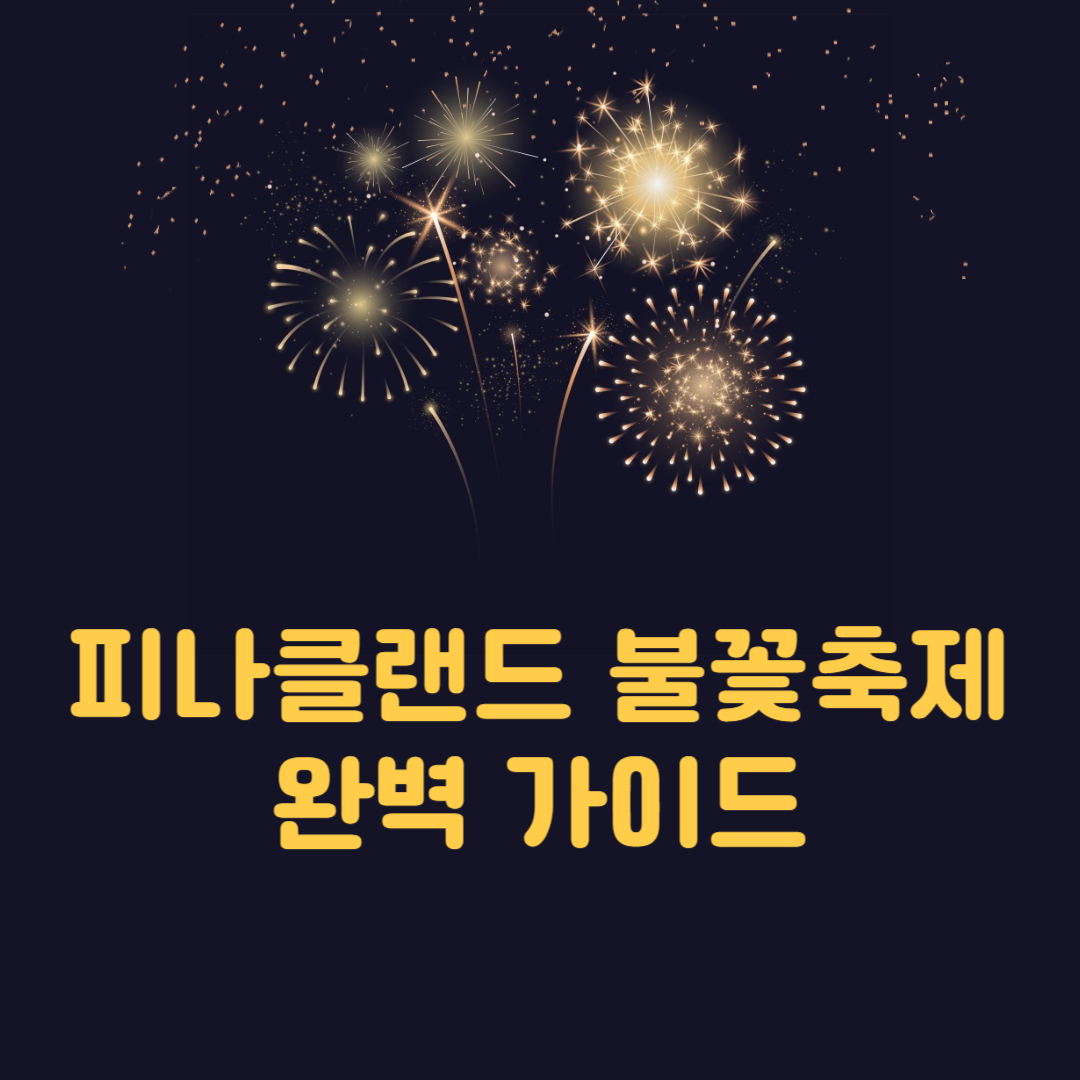 피나클랜드 불꽃축제