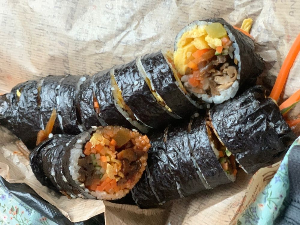 네모세모 김밥집 맛집 표고 버섯 김밥, 멜론 장아찌 김밥, 매콤 버섯김밥, 국물 떡볶이 맛있는 곳