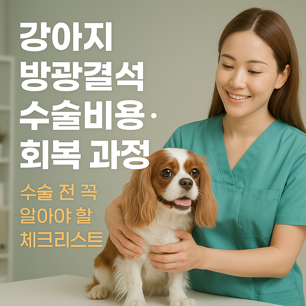 강아지 방광결석 수술 비용·회복 과정|수술 전 꼭 알아야 할 체크리스트