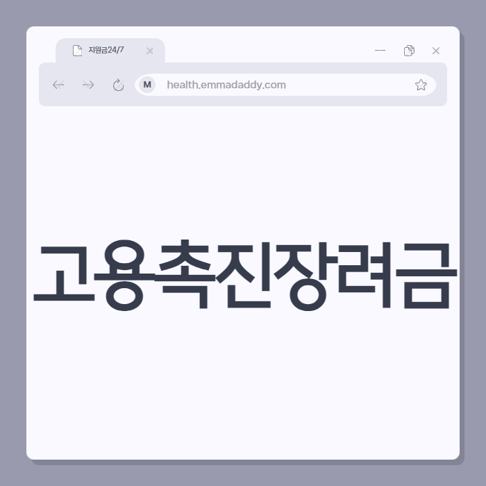 고용촉진장려금