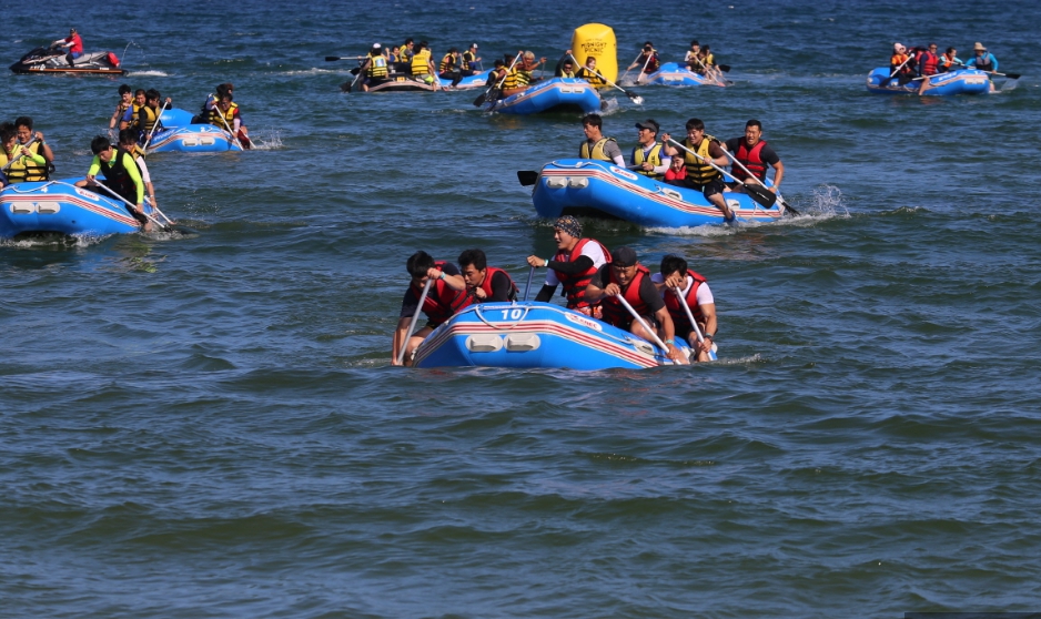 바다 래프팅 사진