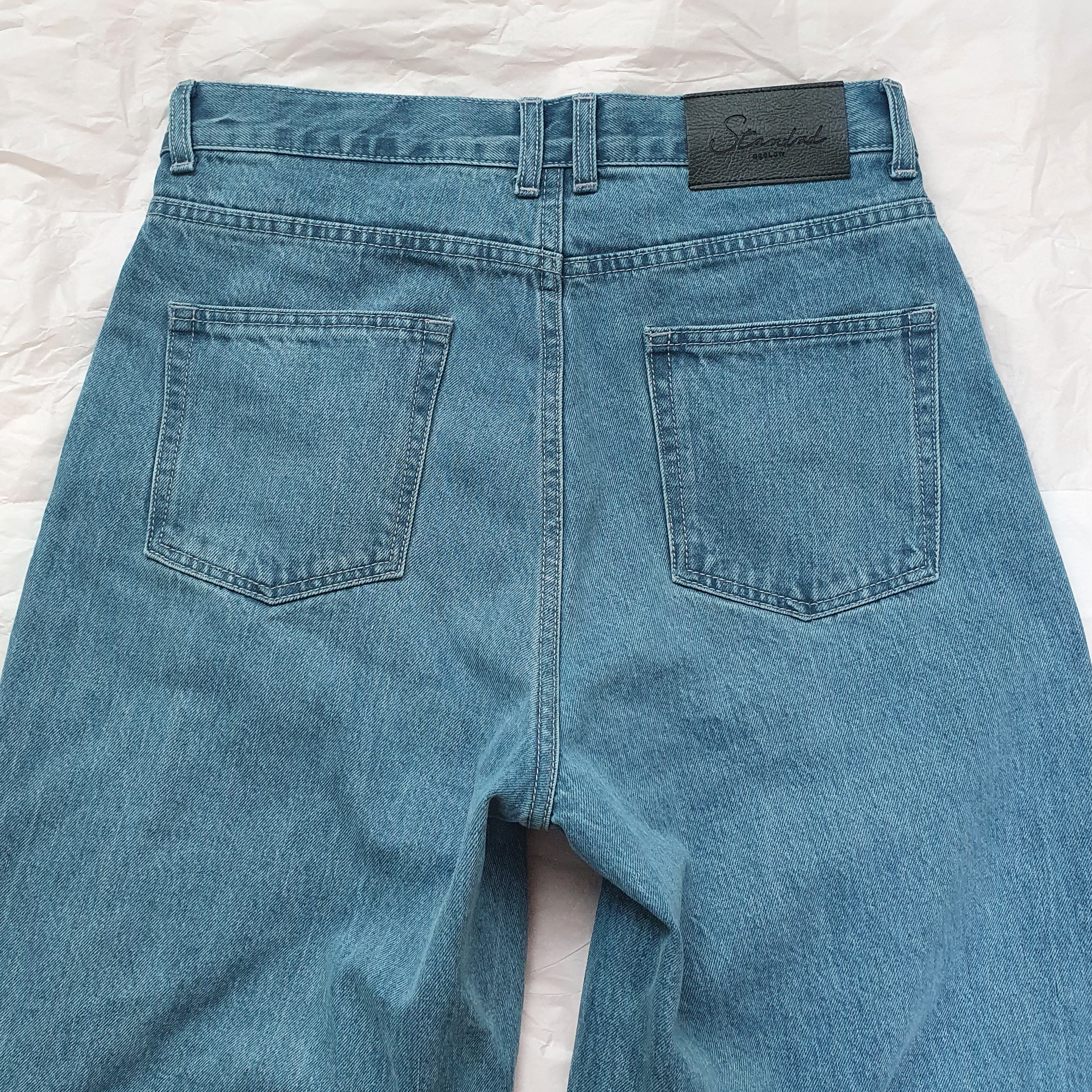 비슬로우 - 비슬로우 스탠다드 22ss cone mill deep one tuck jean light washed-30 사이즈-실착 리뷰