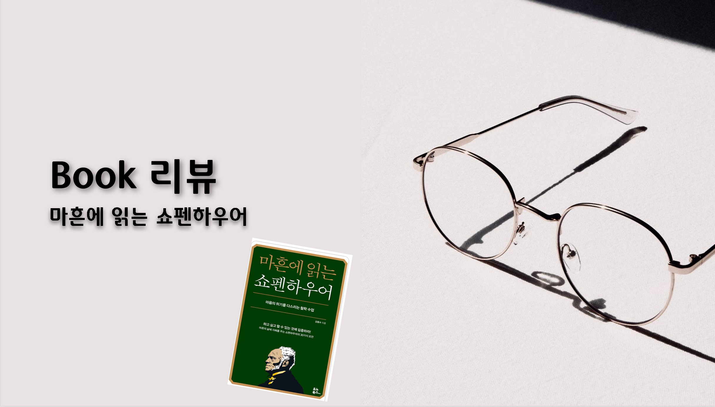 마흔에 읽는 쇼펜하우어