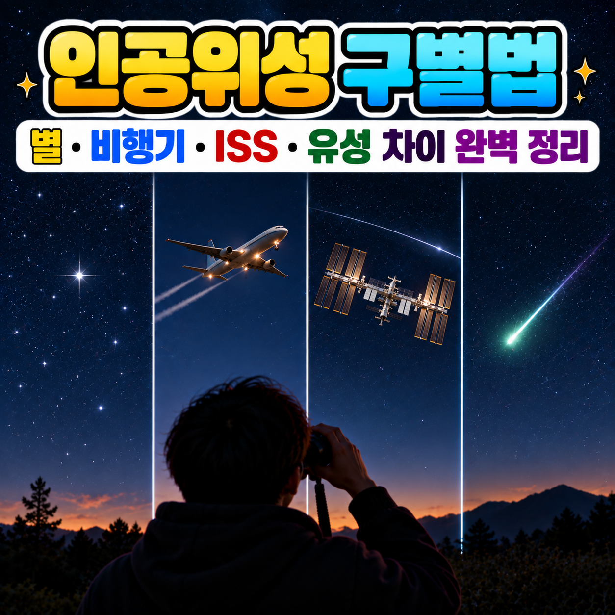 인공위성 구별법