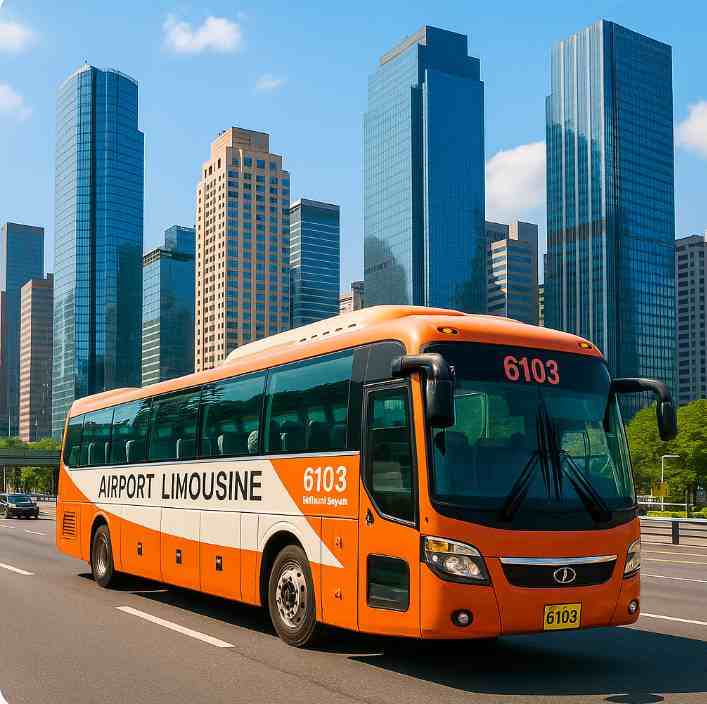 6103 공항버스 시간표, 예매 방법, 요금(2025 최신)