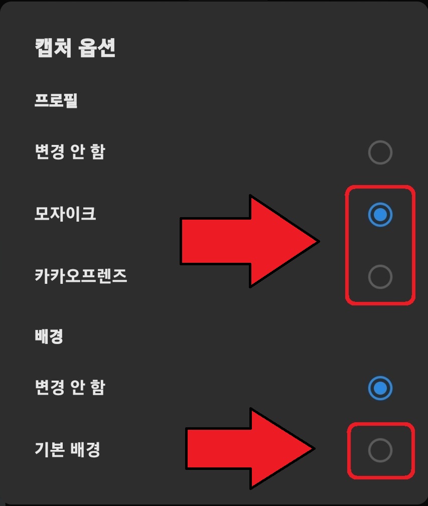 카카오톡 채팅 익명 캡처 방법 4