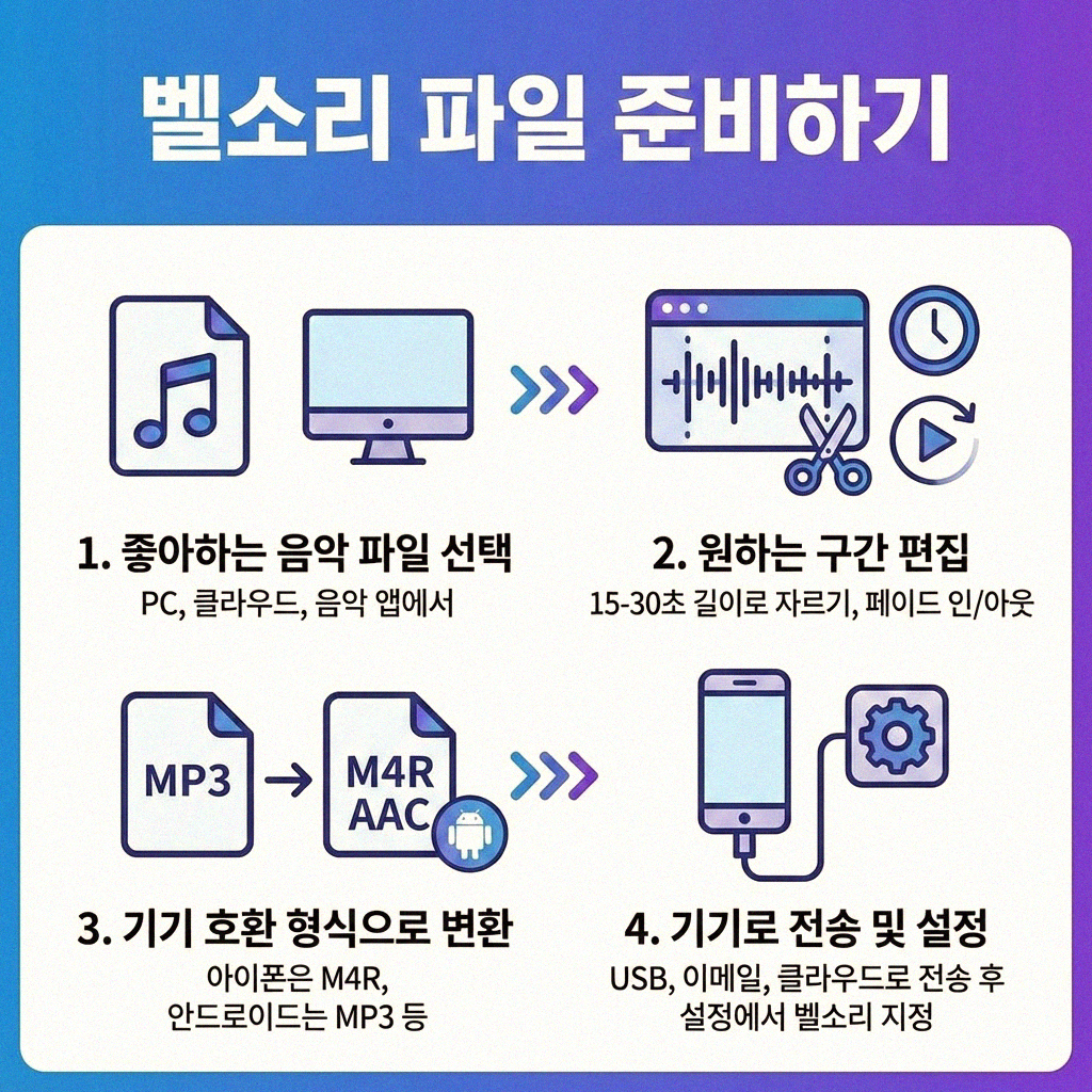 나만의 특별한 소리 스마트폰 벨소리 직접 추가하는 방법