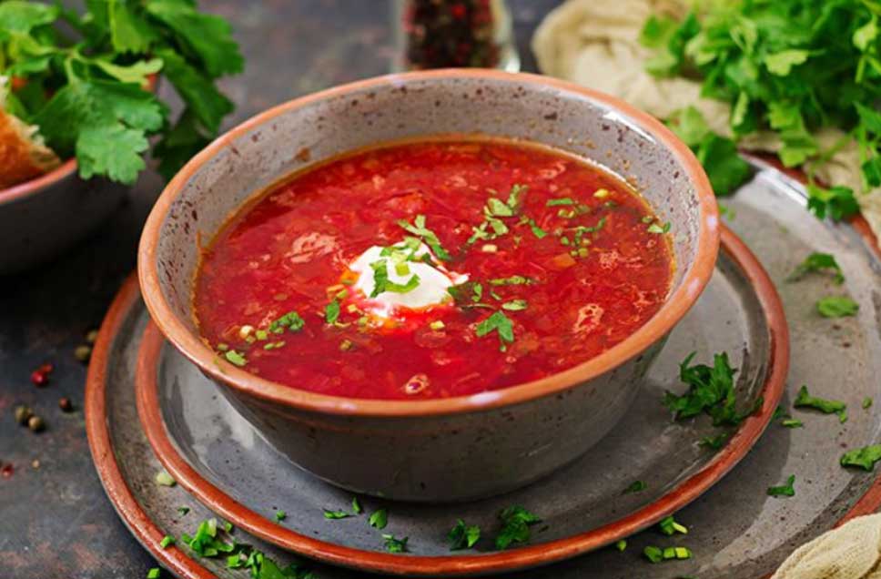 레드비트 요리 보르쉬