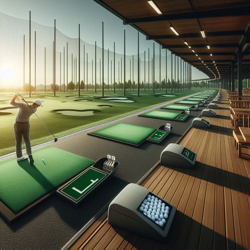 실외골프연습장 배경