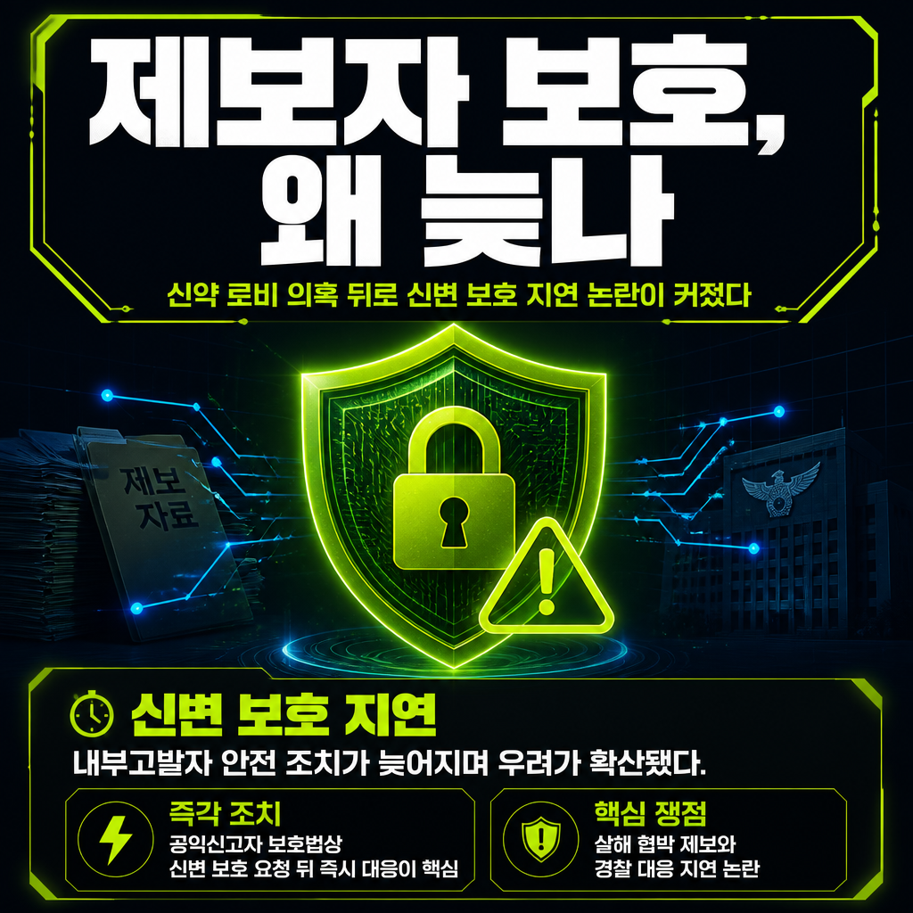 제보자 보호, 왜 늦나