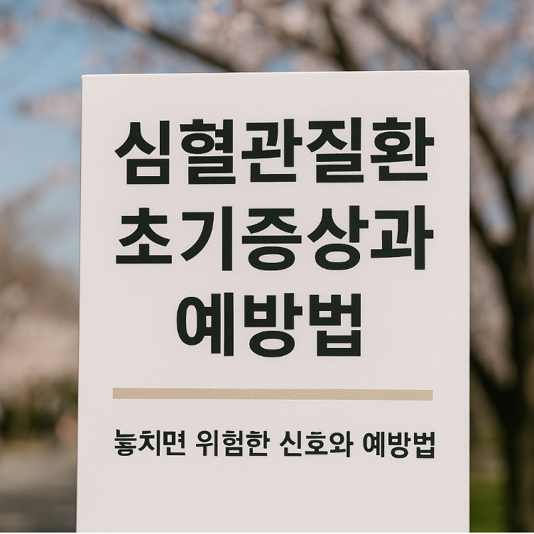 심혈관질환 증상과 예방법