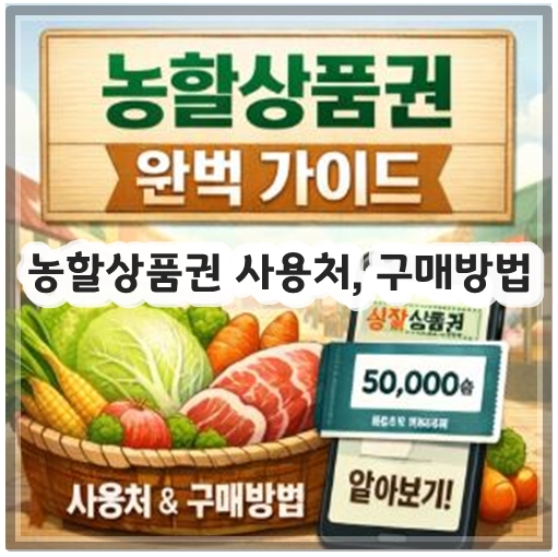 농할상품권 사용처, 구매방법