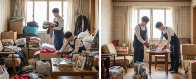 춘천 고독사청소중