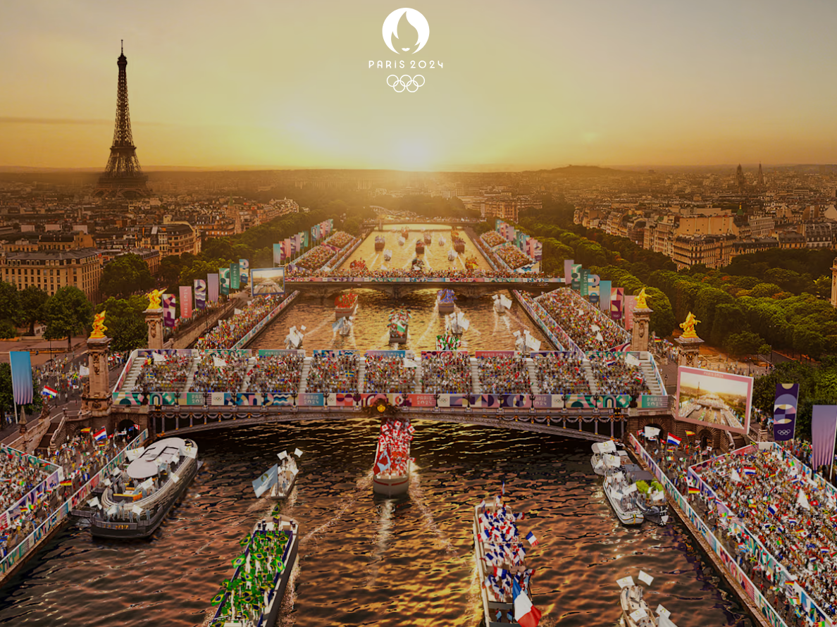 센강에서 개회식을