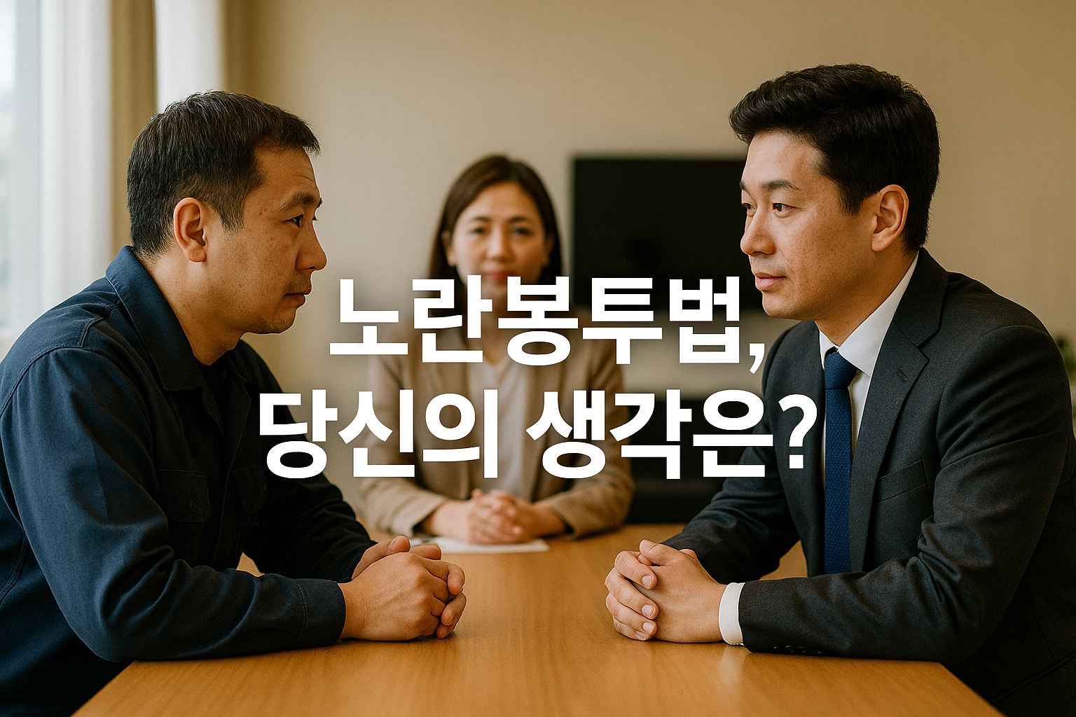 노란봉투법 갈등을 넘어 합의로