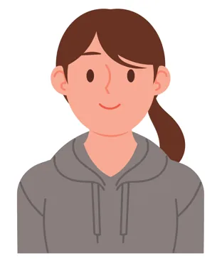 밝은 표정의 청년 여성