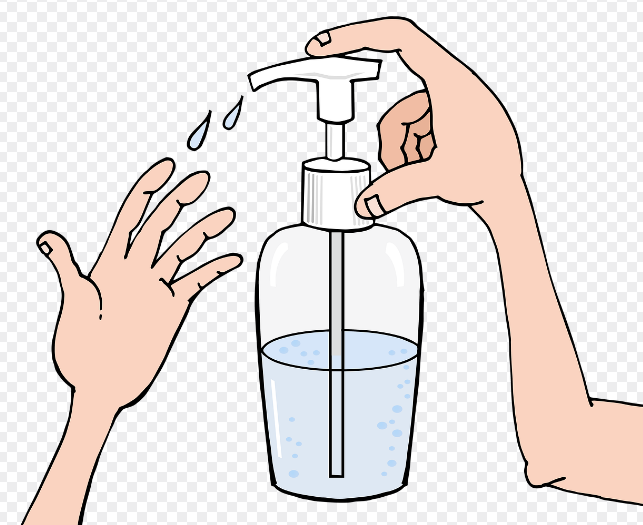 손 소독 [ 출처 : 픽사베이 ]