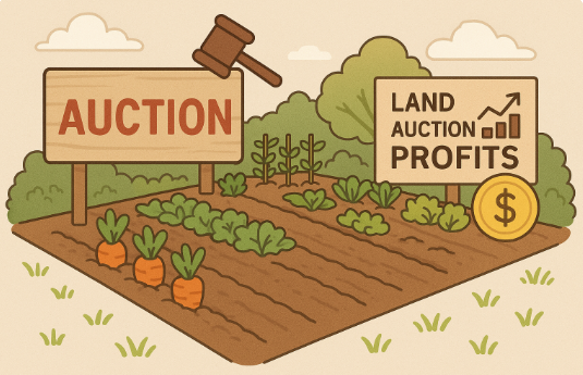 주말농장용 토지 경매 수익