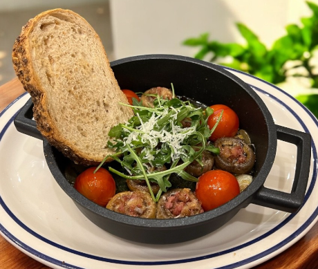 양송이 까수엘라 음식 사진