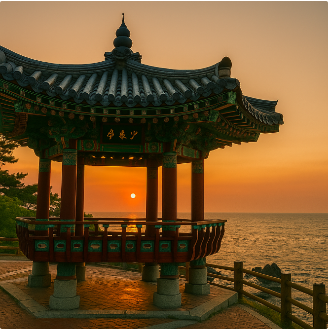 속초 바닷근처 정자