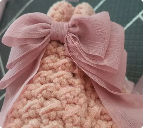 디어크로쉐 DIY 진달래꽃 리본 가방